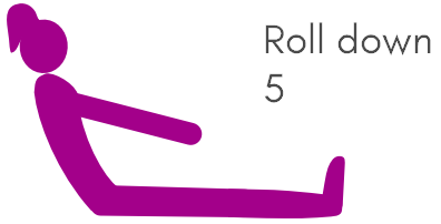 Pilates routine roll down
