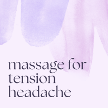 Massage for tension headache Chelmsford